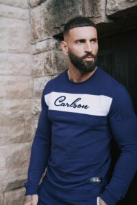Carlson Navy Tracksuit Top
