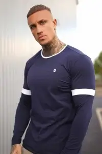 Carlson Long Sleeve T-shirt In Navy